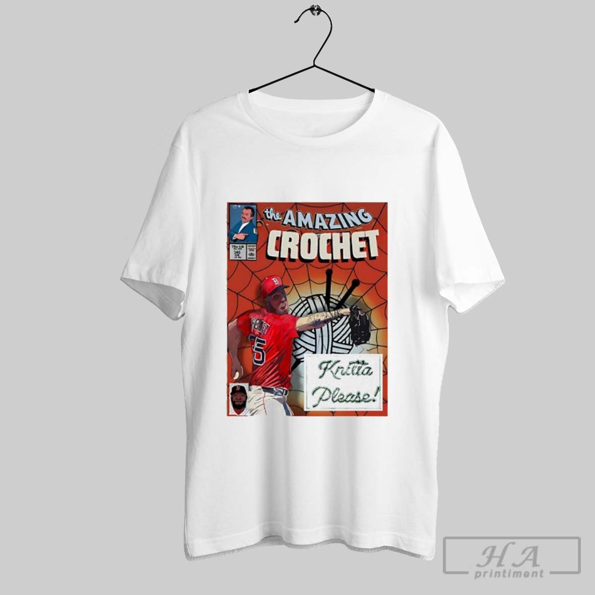 Garrett Crochet Boston Red Sox Baseball The Amazing Crochet Lnitta Please Comic Shirt