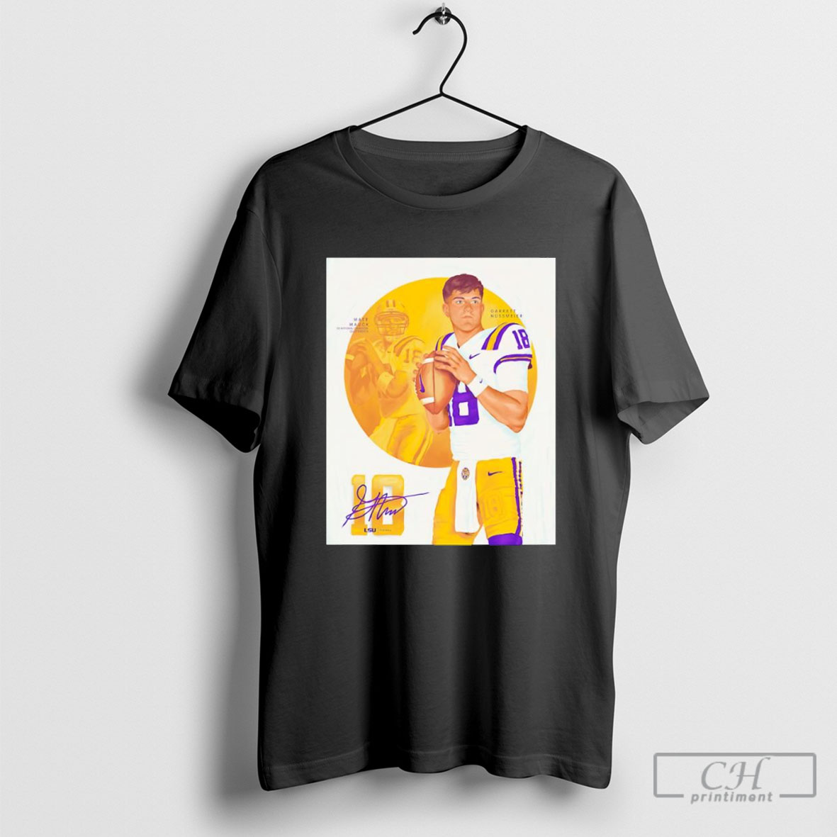 Garrett Nussmeier First Quarterback To Wear Number 18 Since Matt Mauck Signature Shirts Hoodie