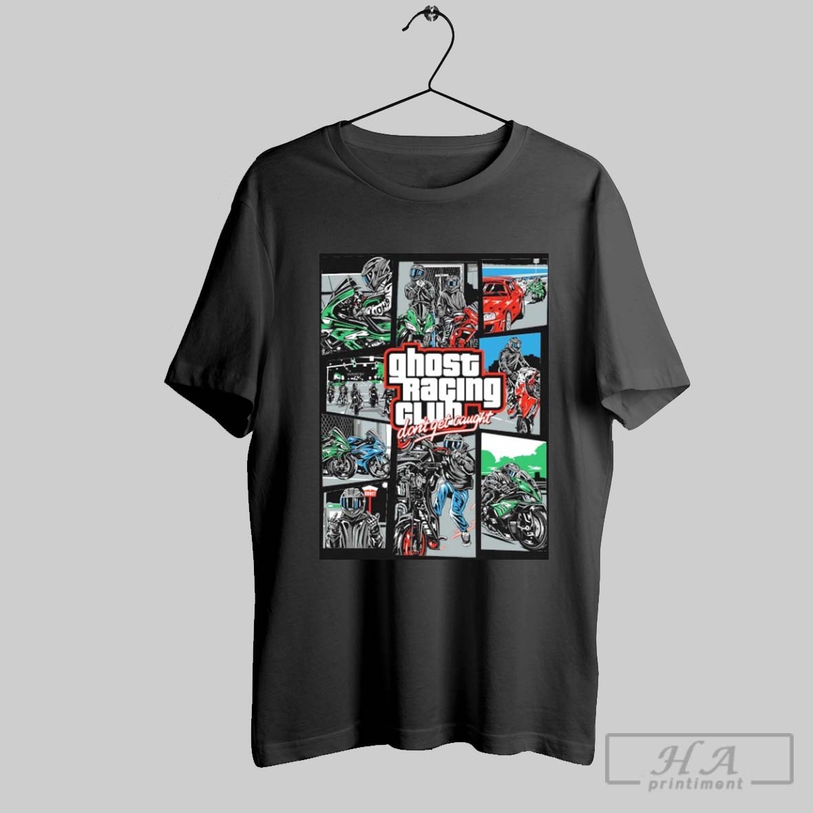 Ghost Racing Club Dont Get Caught Gta T Shirts