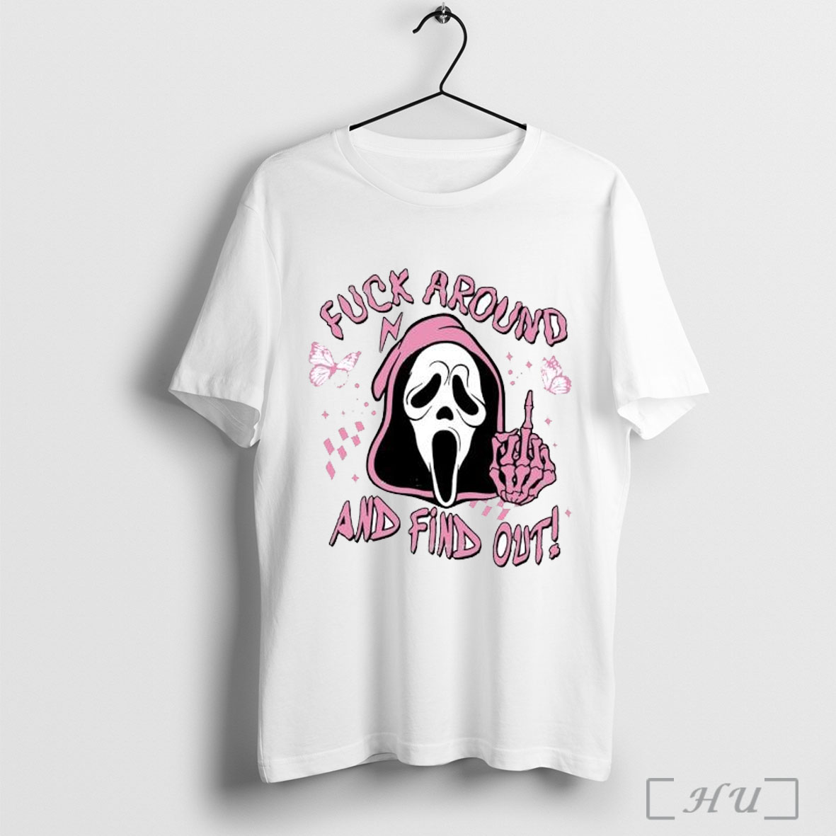 Ghostface Fuck Around And Find Out Horror Pink Halloween T Shirt Sweatshirt