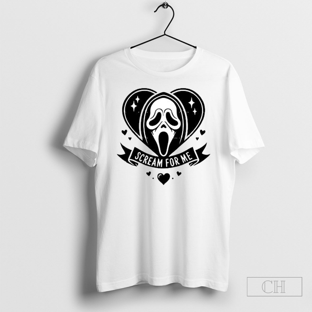 Ghostface Scream For Me Horror Movie Valentine Heart Shirt