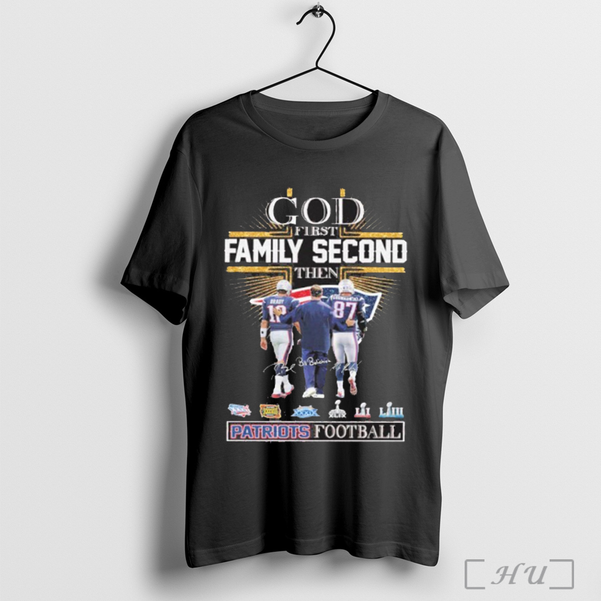 God First Family Second Then New England Patriots Football 2025 T Shirt Sweatshirt