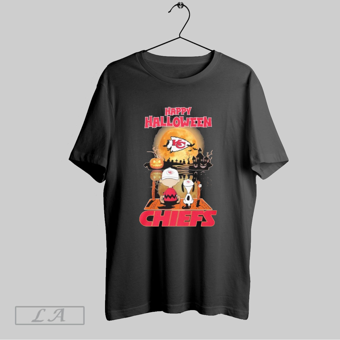 Haappy Halloween Kansas City Chiefs X The Peanuts Snoopy And Charlie Brown Shirt