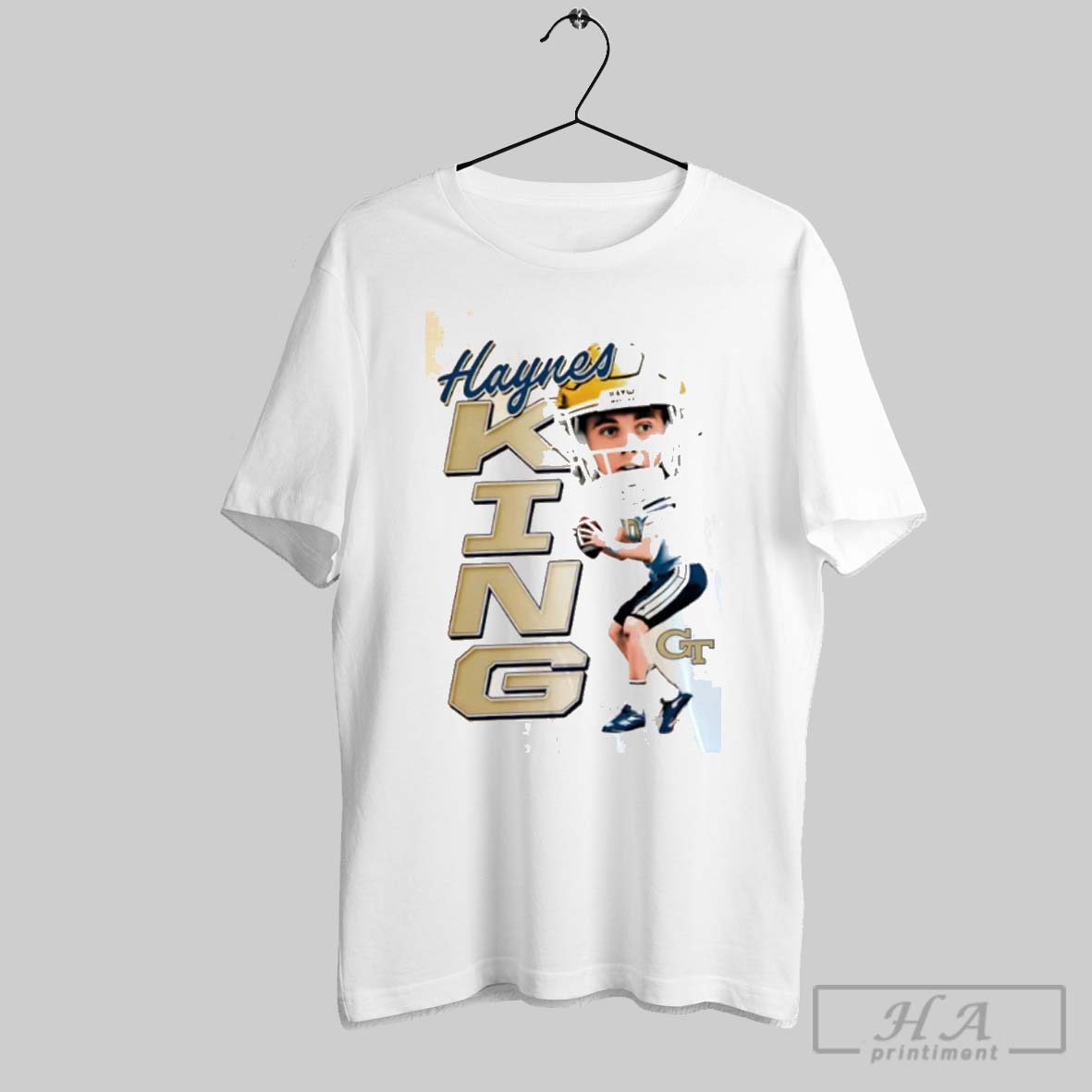 Haynes King Georgia Tech Yellow Jackets Caricature Shirt