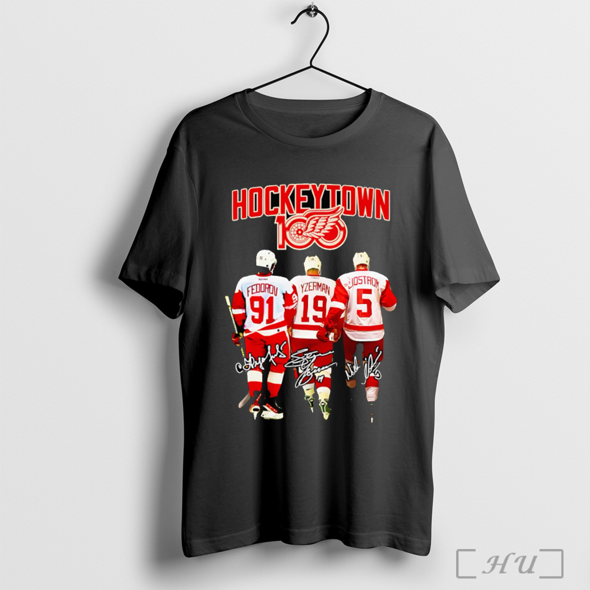Hockeytown 100 Detroit Red Wings T Shirt Sweatshirt