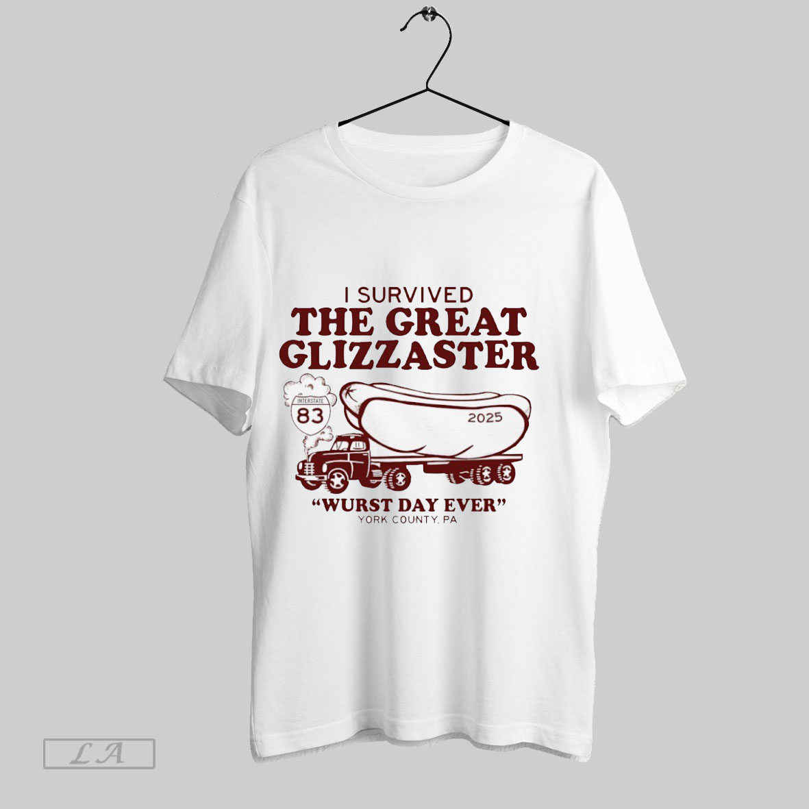 I Survived The Great Glizzaster 2025 Wurst Day Ever York County Pa T Shirt