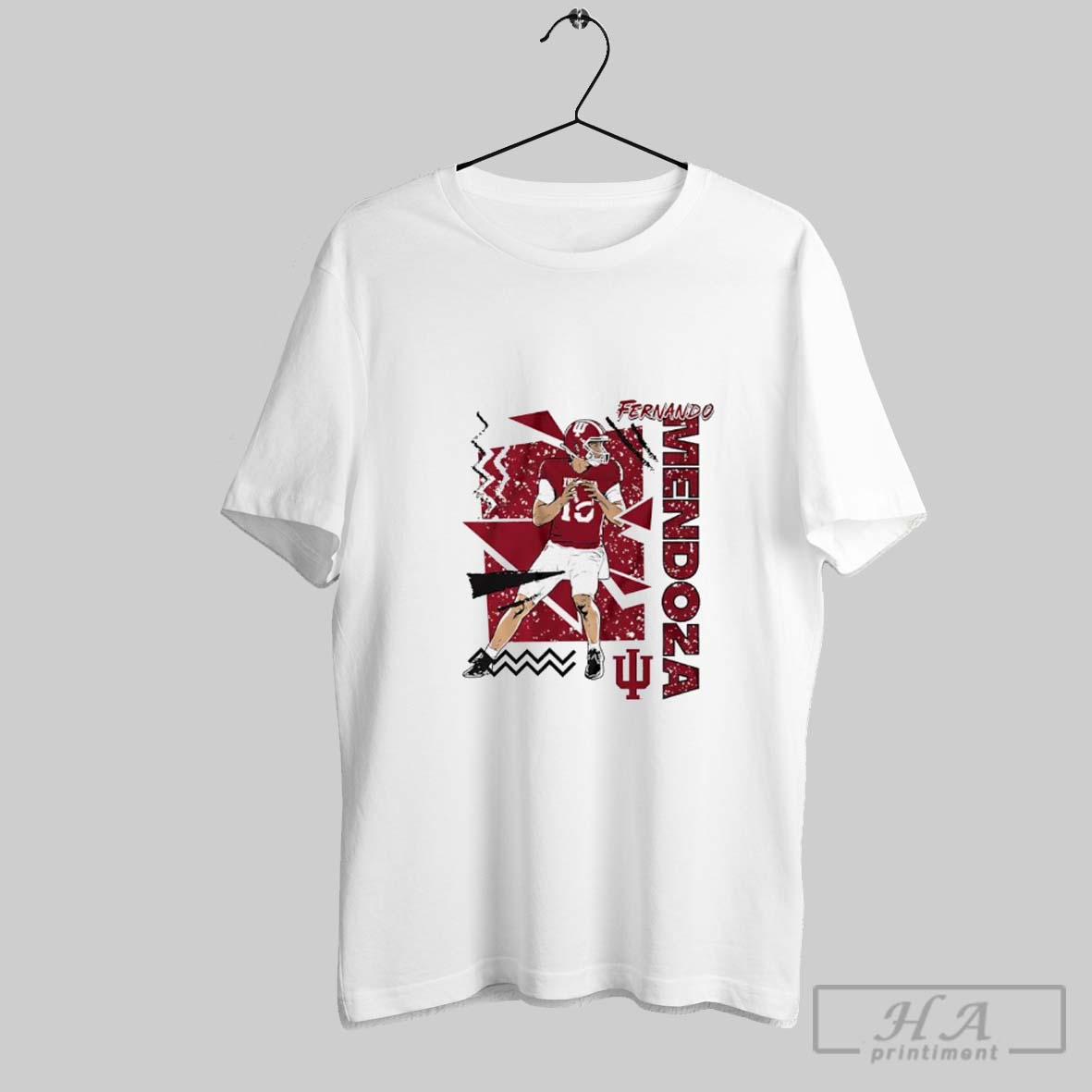 Indiana Hoosiers Football Fernando Mendoza Number 15 90s Style Shirt
