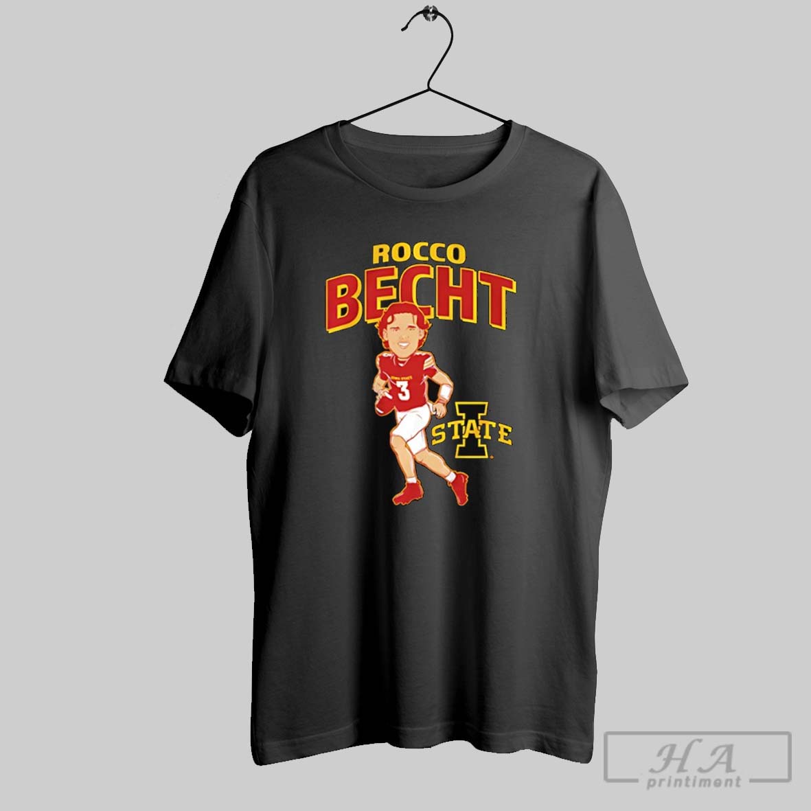 Iowa State Cyclones Football Rocco Becht Caricature Shirt