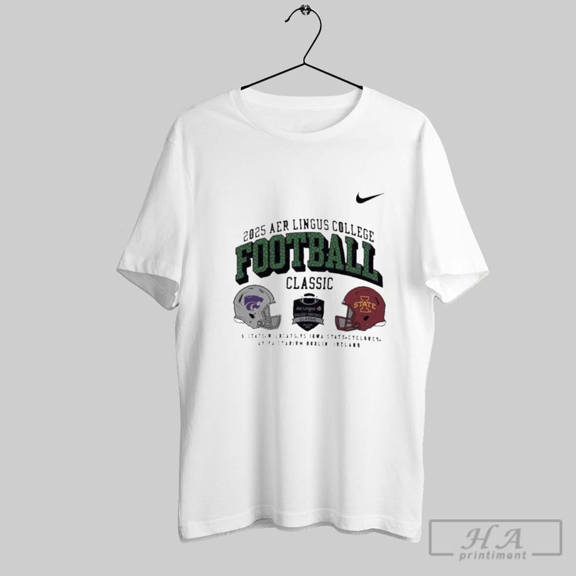 Iowa State Vs K State X Nike Aer Lingus College Football 2025 Shirt