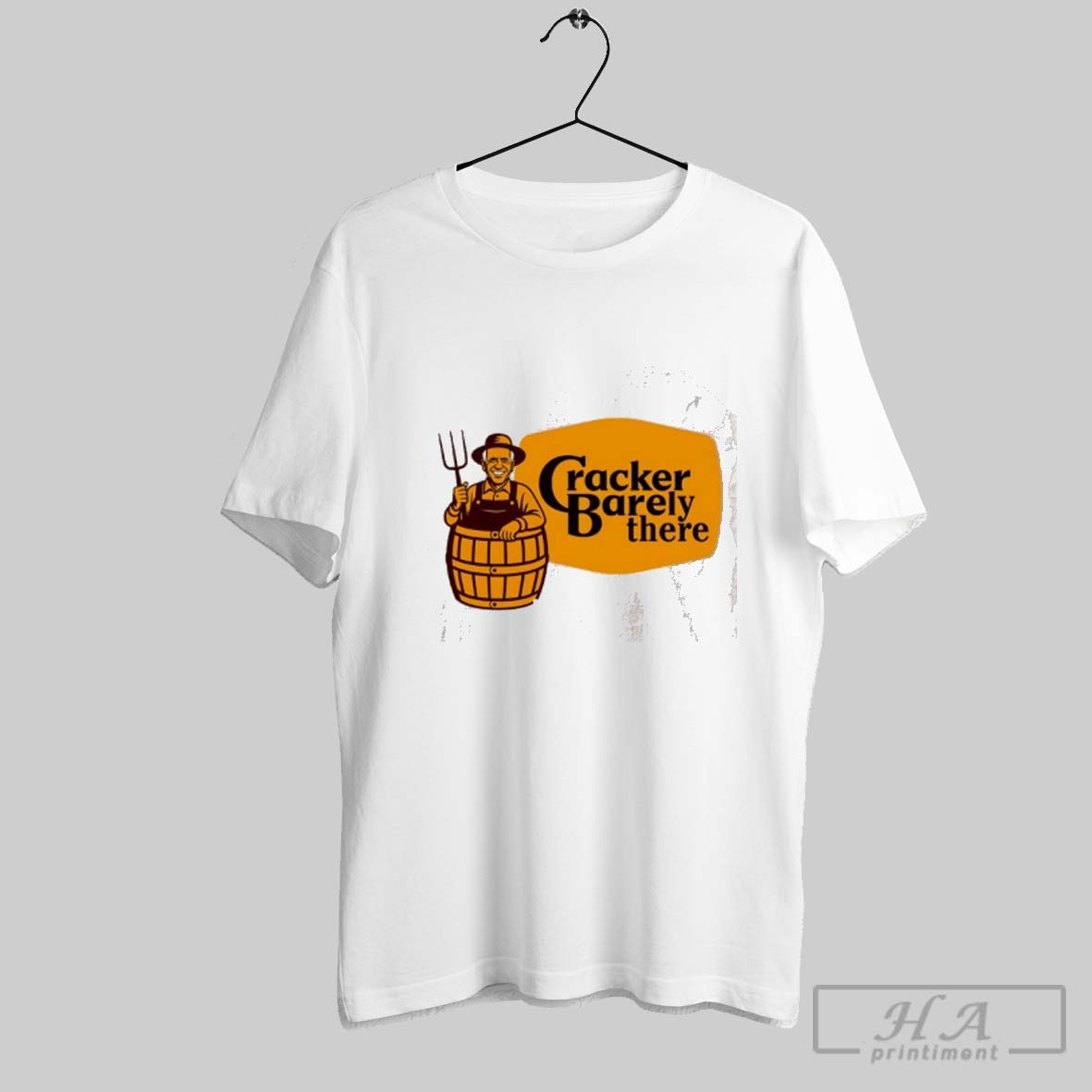 Joe Biden Cracker Barely Parody Logo Shirt