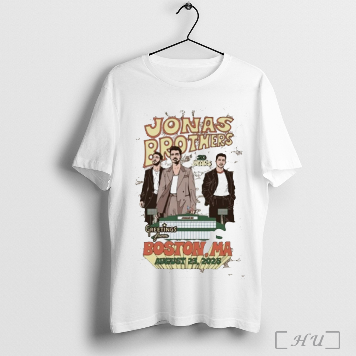 Jonas Brothers Aug 23 2025 Boston Ma Tour T Shirt Sweatshirt