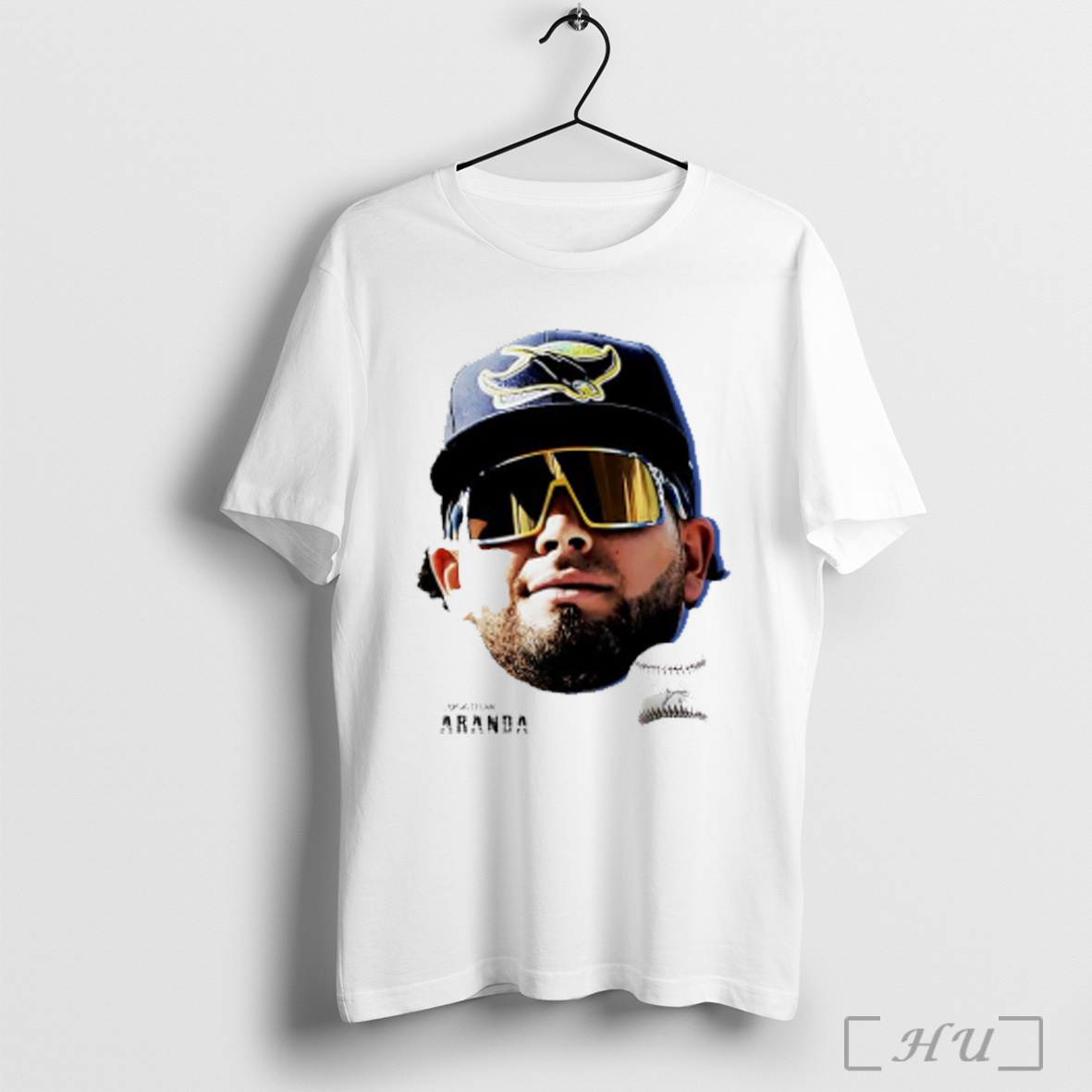 Jonathan Aranda Tampa Bay Rays Baseball 2025 Head Ball Siganture T Shirt Sweatshirt