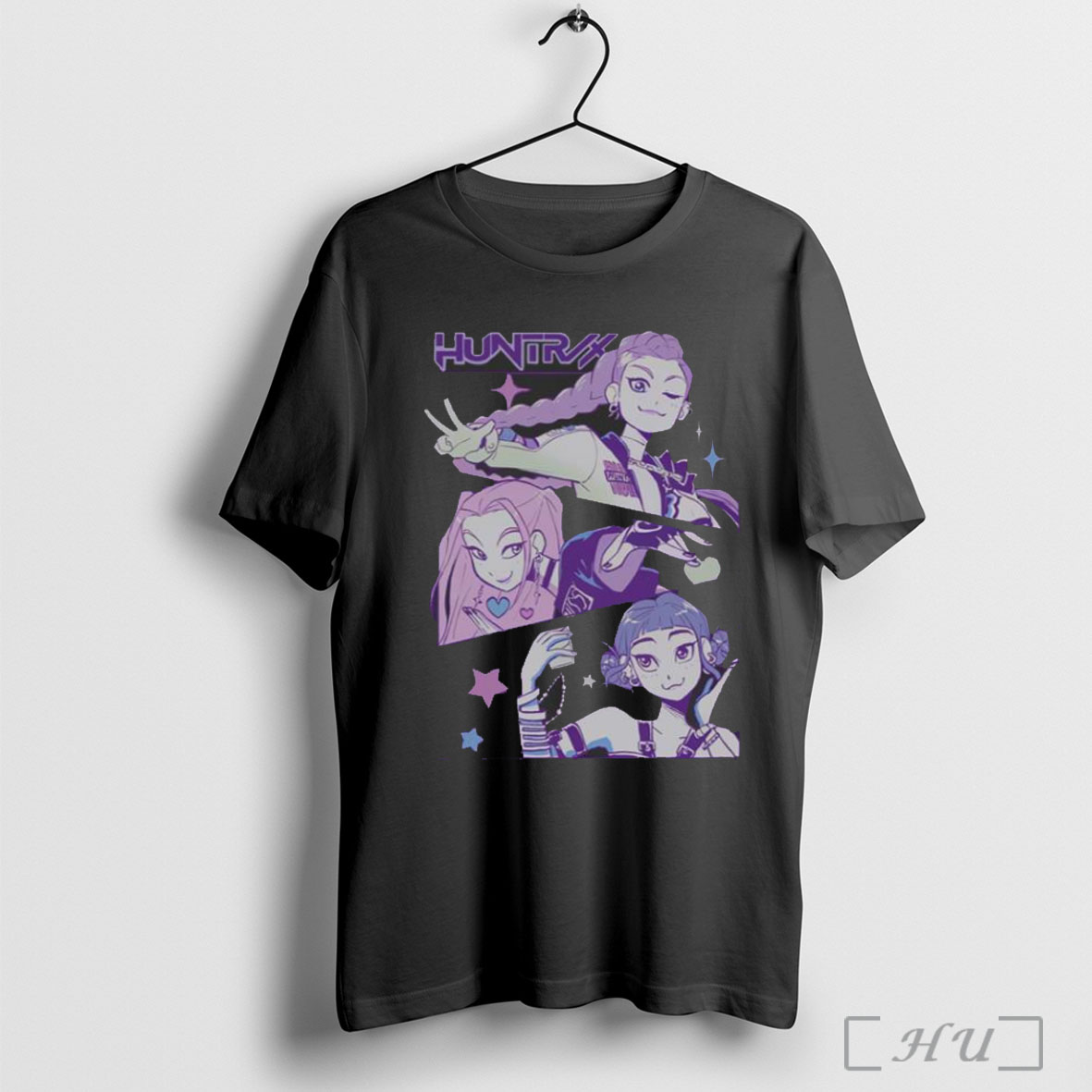Kpop Demon Hunters Huntrix Group Panels T Shirt Sweatshirt