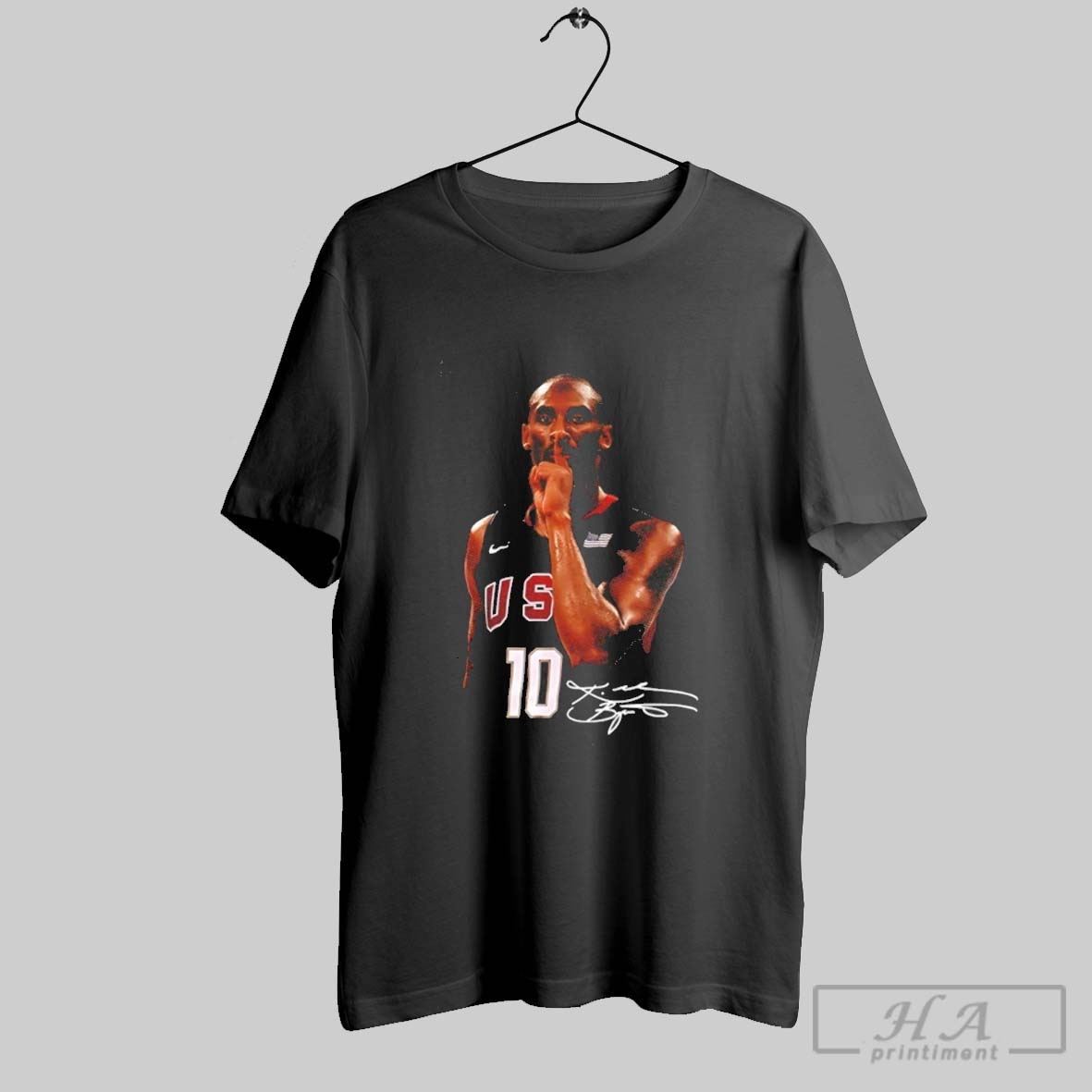 Kobe Bryant Usa Team No 10 Signature Graphic Shirt