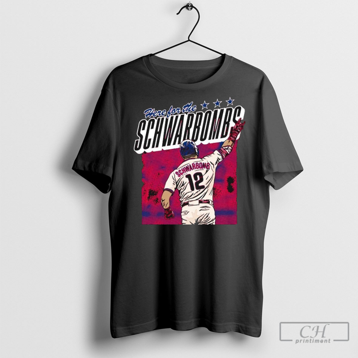 Kyle Schwarber Here For The Schwarbomb Philadelphia Phillies T Shirt