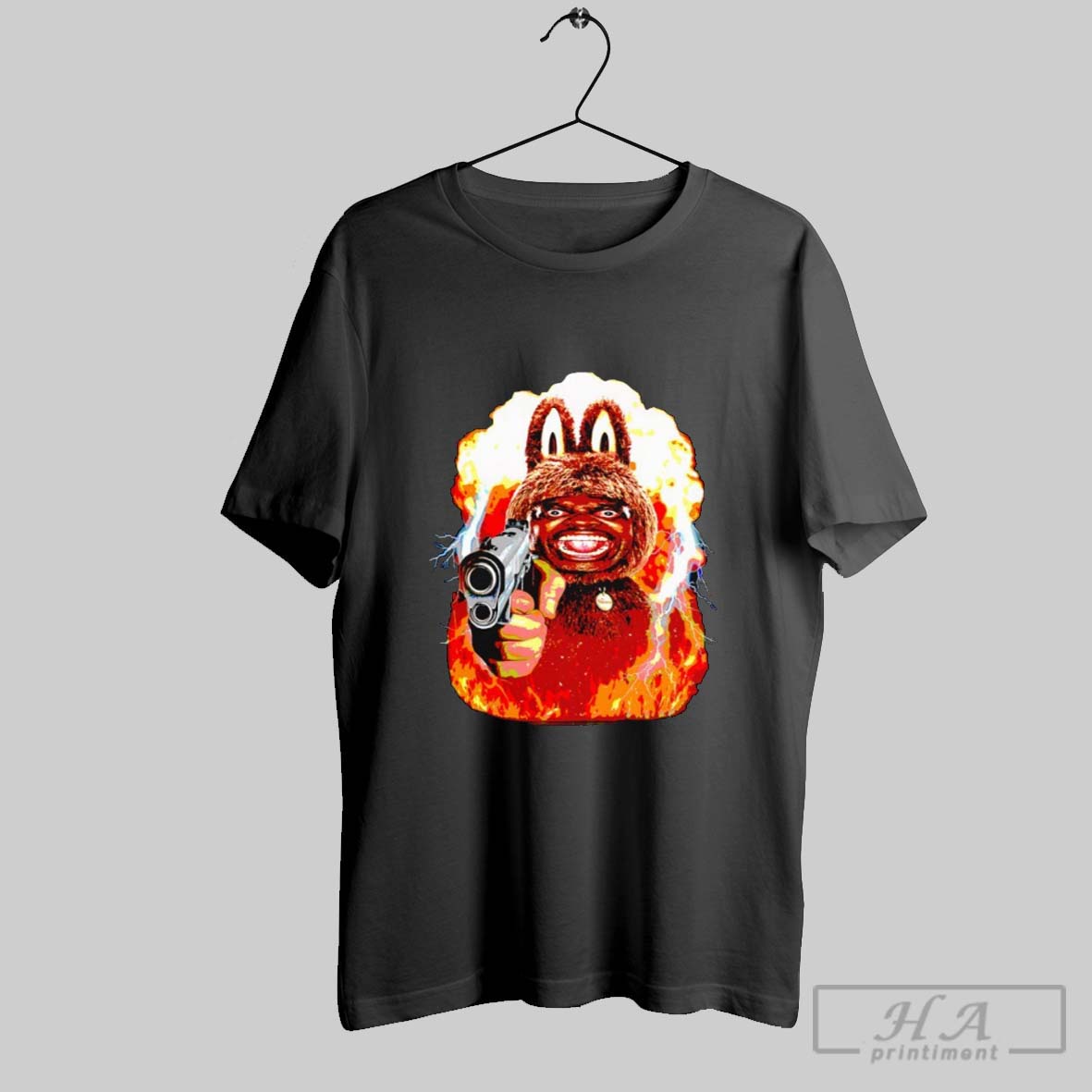 Laboomboom Labubu With Gun Shirt