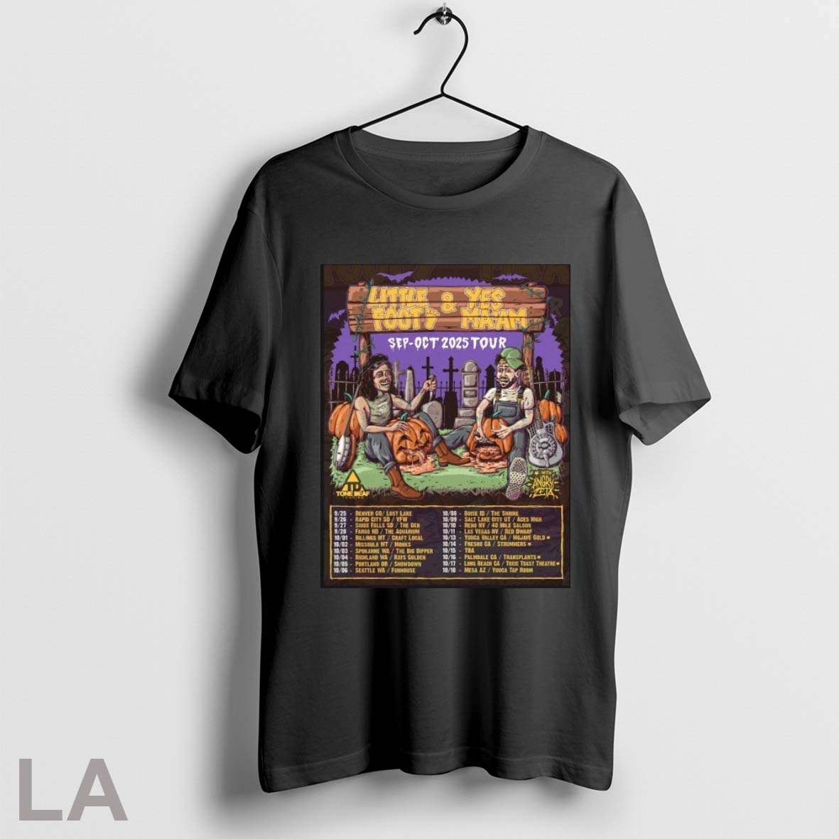 Little Foot Yes Maam Sep Oct 2025 Tour Dates T Shirts