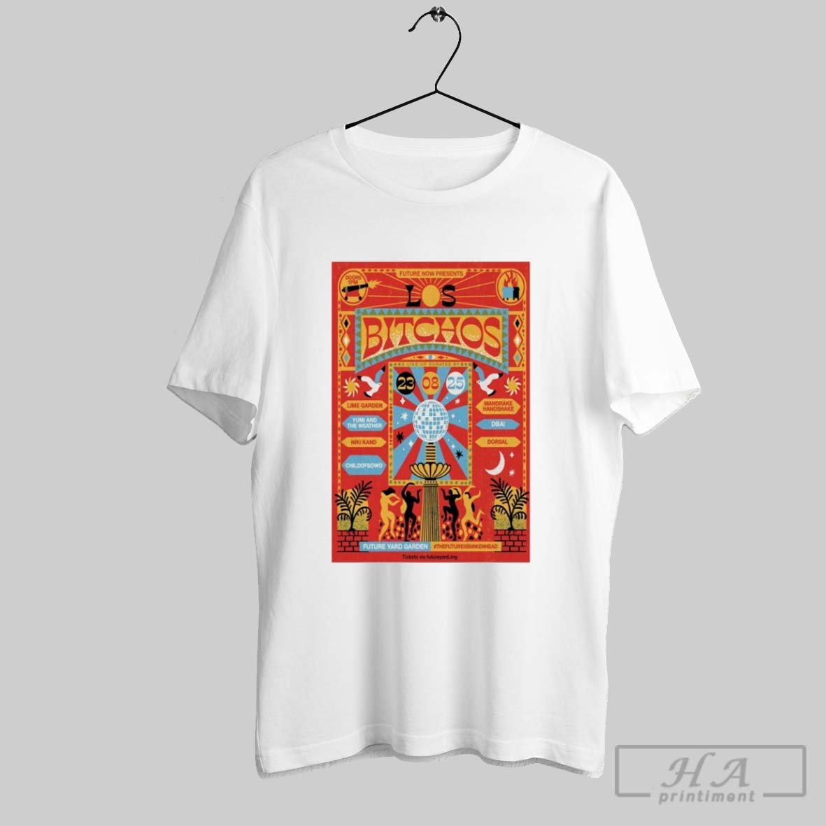 Los Bitchos Future Yard Garden Tour August 23 2025 T Shirts