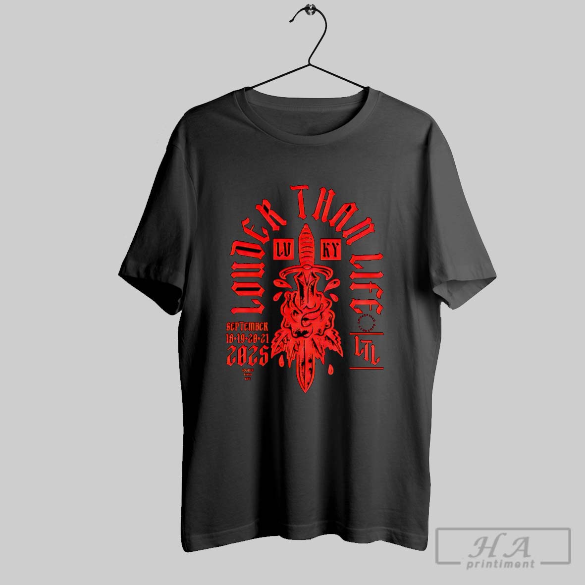 Louder Than Life 2025 Dagger Rose Shirt Hoodie Sweater Longsleeve And V Neck T Shirt
