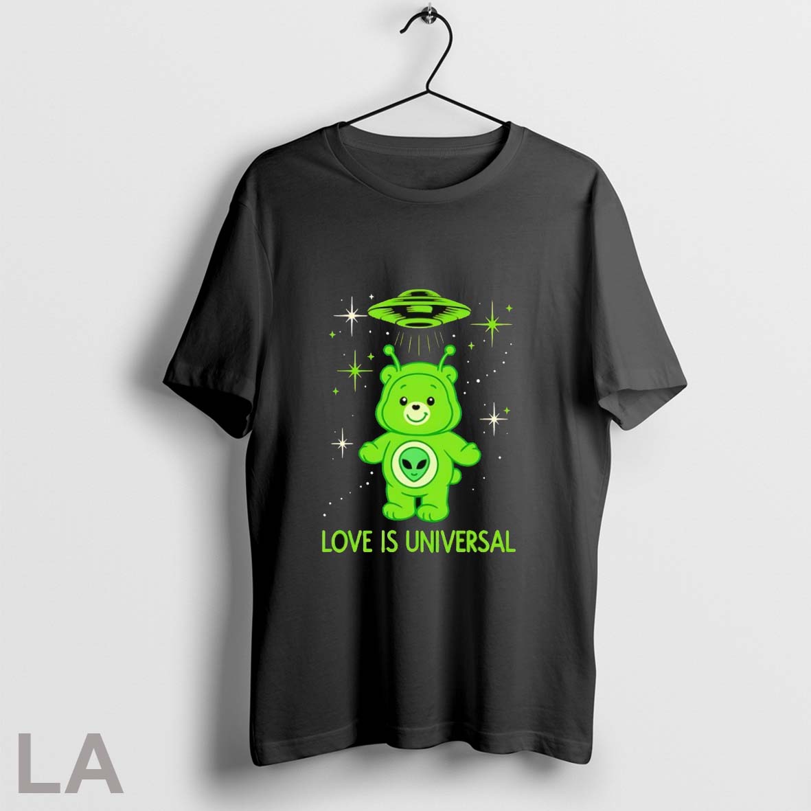 Love Is Universal Alien Care Bear Shirt