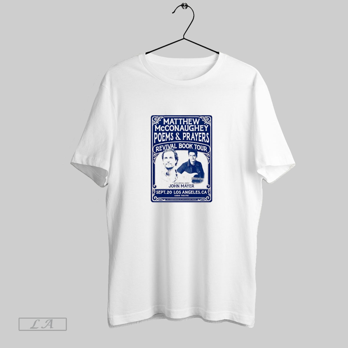 Matthew Mcconaughey Poems And Prayers Revival Book Tour Shirt