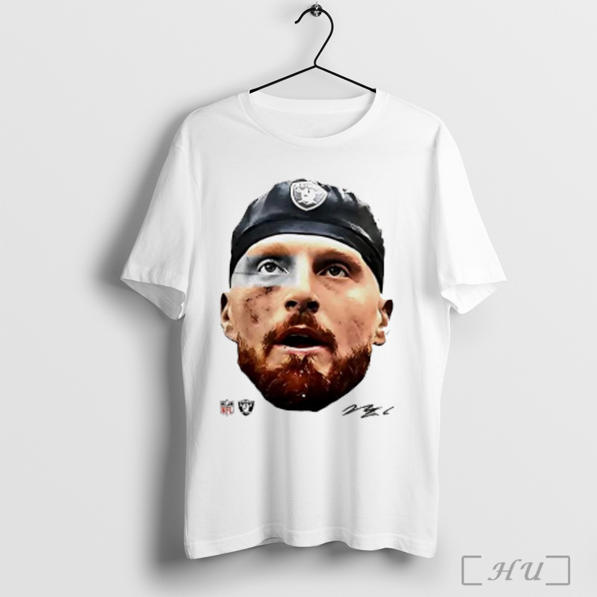 Maxx Crosby Las Vegas Raiders Football Head Player Signature T Shirt Sweatshirt