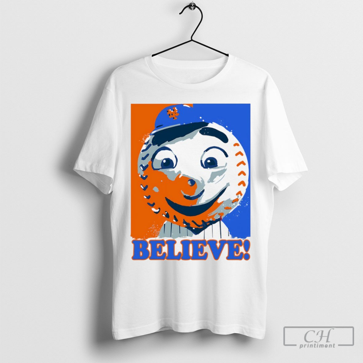 Mr Met Believe New York Mets Tee Shirt Sweatshirt