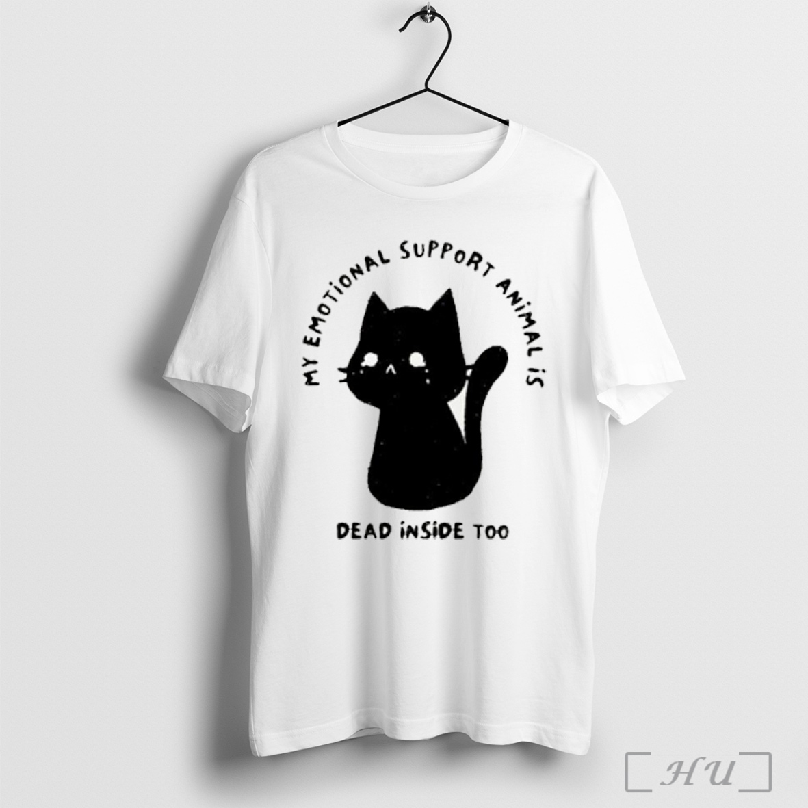 My Emotional Support Animal Is Dead Inside Too Cat T Shirt Sweatshirt