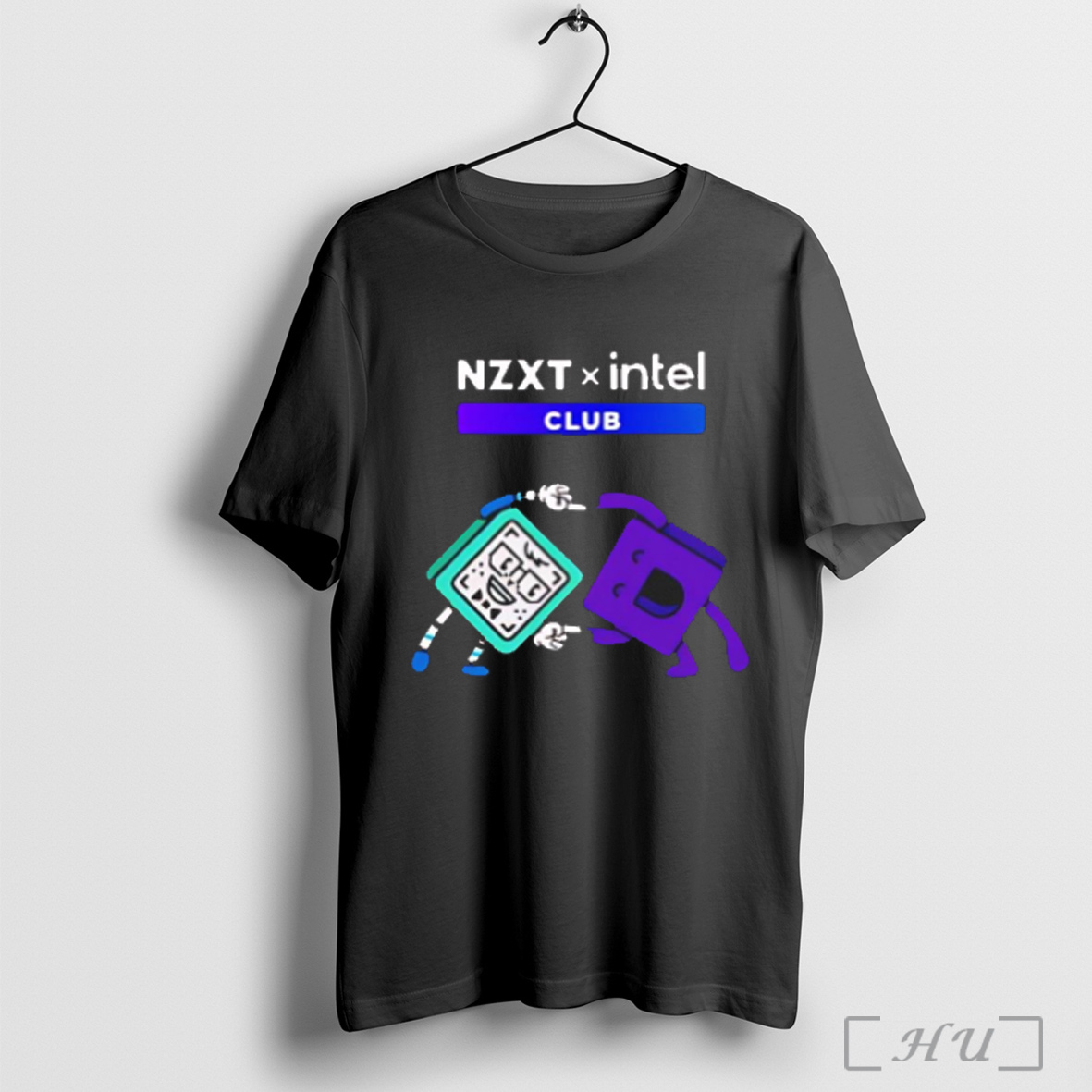 Nzxt X Intel Club Technology Company Graphic T Shirt Sweatshirt