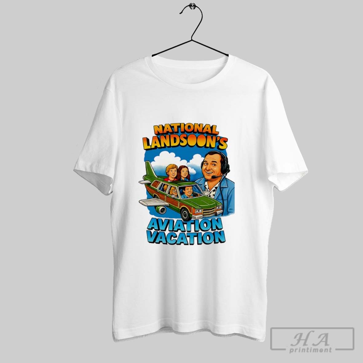 National Landsoons Aviation Vacation Retro Travel Parody Classic Shirt