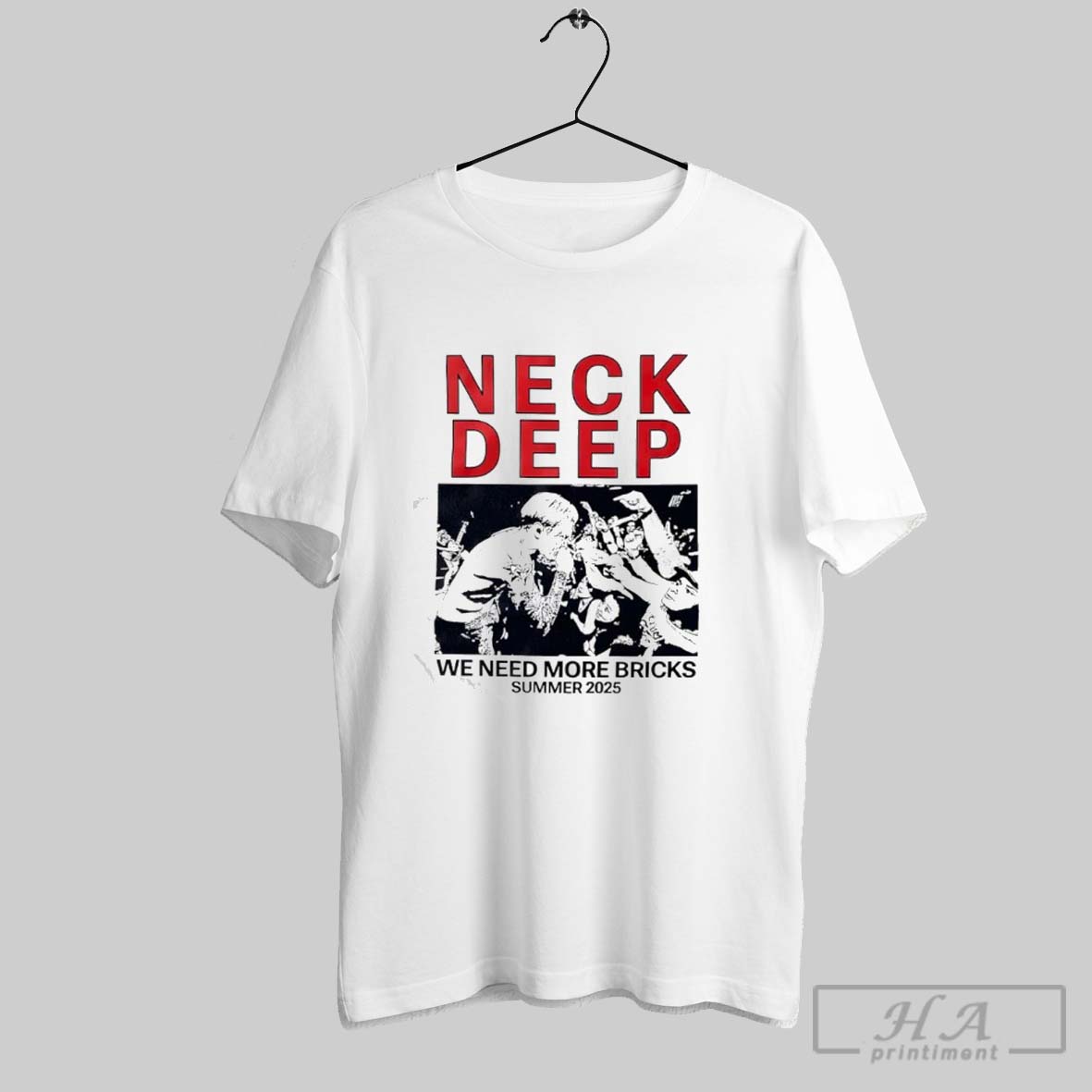 Neck Deep We Need More Bricks Summer 2025 Tour Shirt
