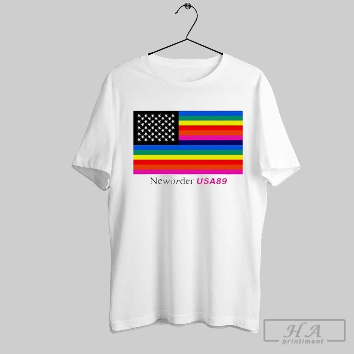 New Order Usa 89 Flag Shirt