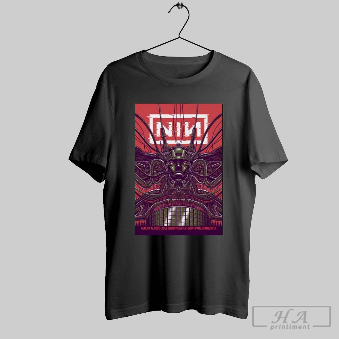 Nine Inch Nails Tour Saint Paul Minnesota 08 17 2025 T Shirts