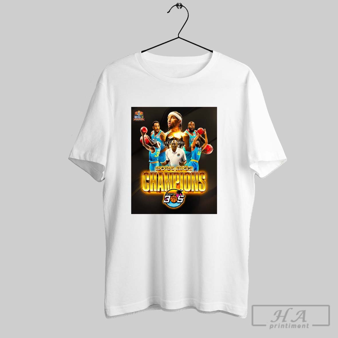 Official 2025 Big3 Champions Miami 305 Beasley Chalmers Stephenson Reginald And Cooper Poster T Shirt Hoodie Sweater Long Sleeve And Tank Top