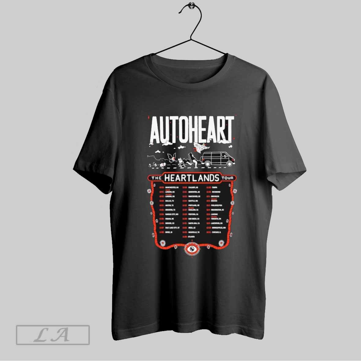 Official Autoheart The Heartlands Tour 2025 Dates T Shirts Shirt