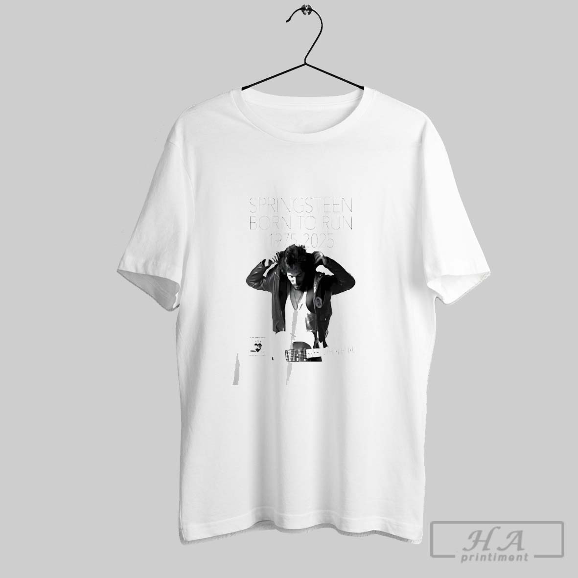Official Bruce Springsteen 50th Anniversary Born To Run 1975 2025 Tee Shirt