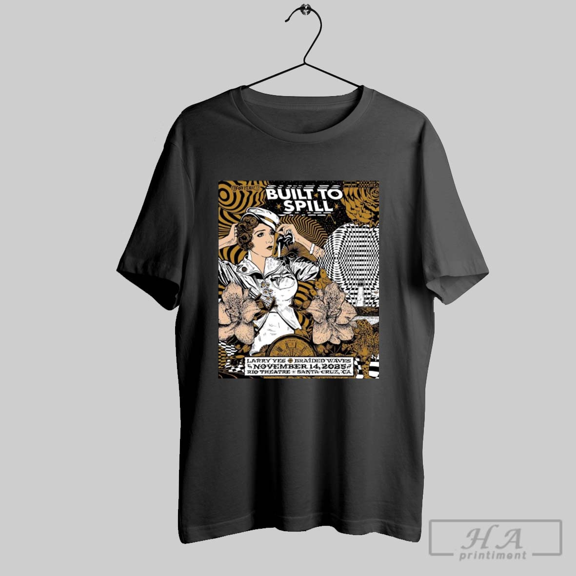 Official Built To Spill November 14 2025 Rio Theatre Santa Cruz Ca Poster Shirt