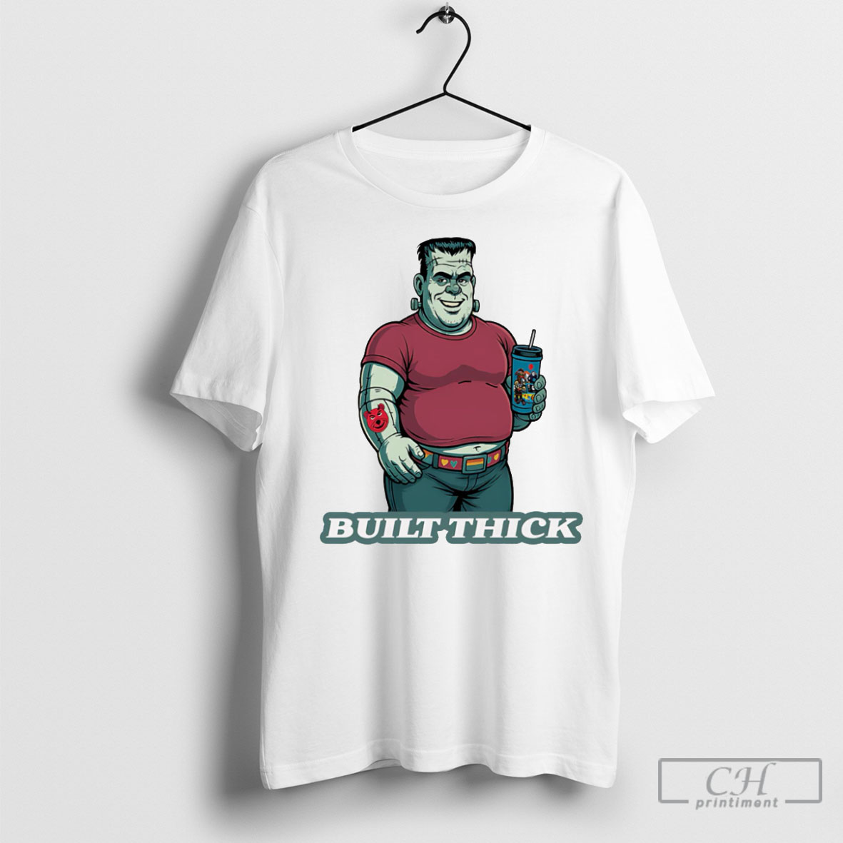 Official Built Thick Frankenstein T Shirt