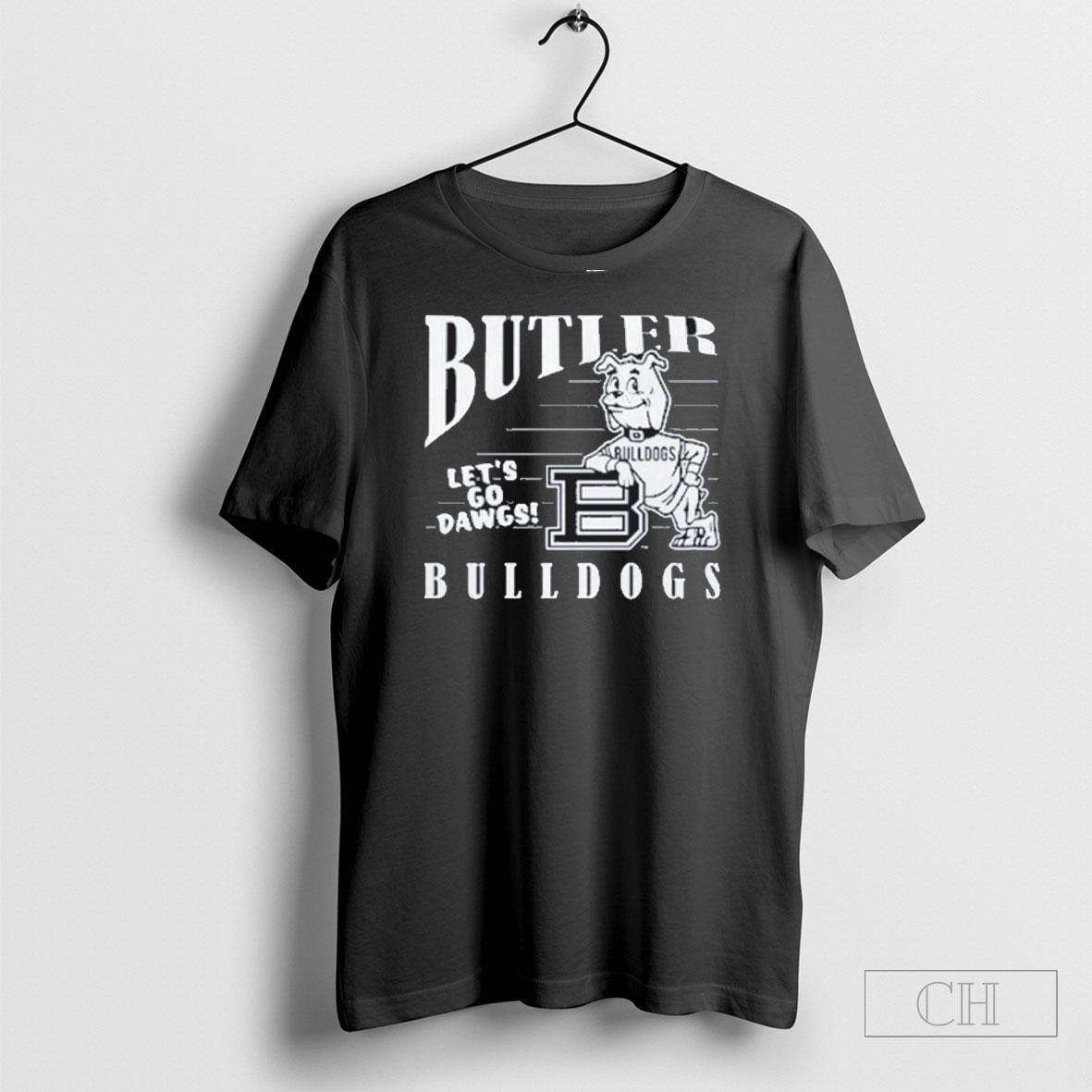Official Butler Bulldogs 70s Lets Go Dawgs Sweater Tee Shirt