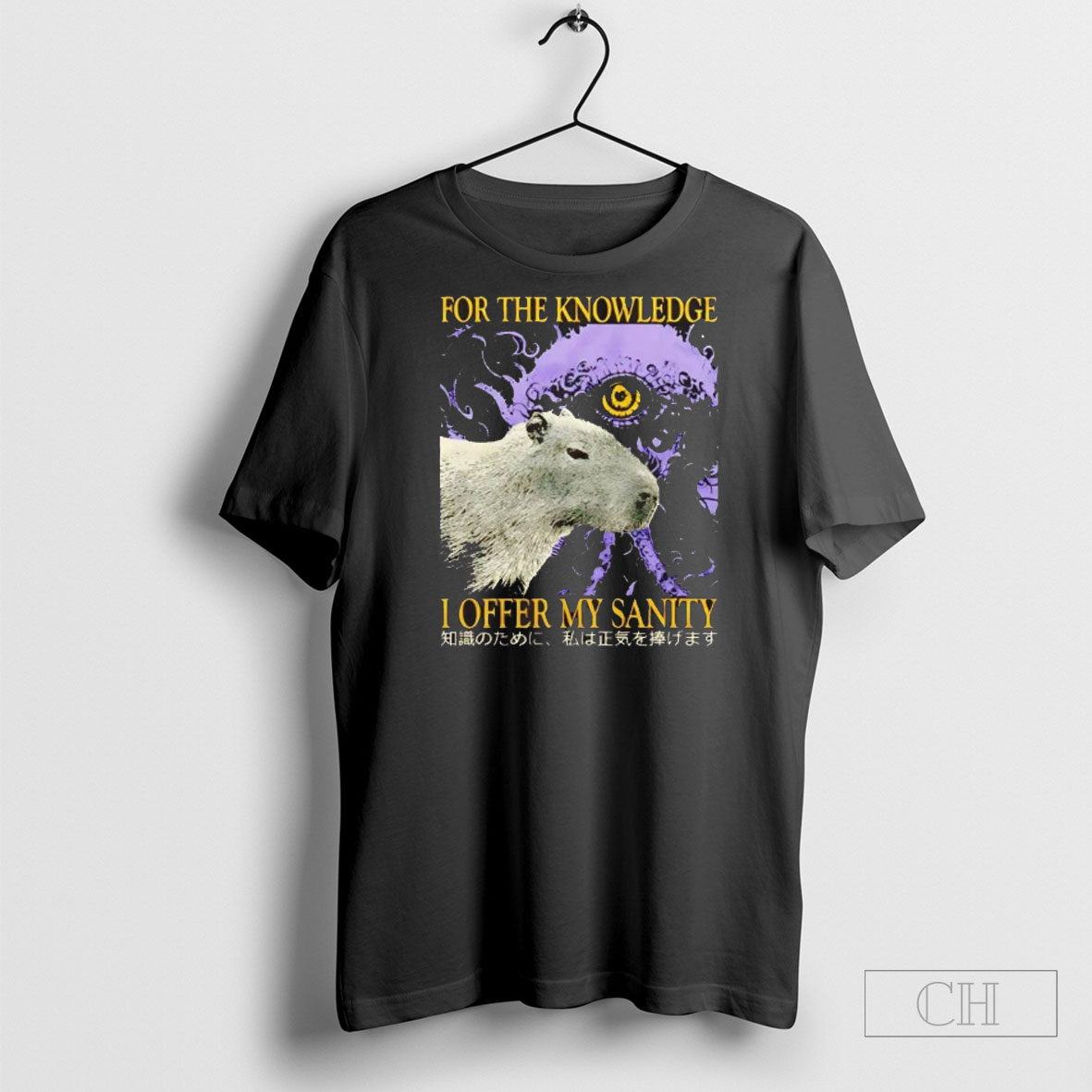 Official Capybara For The Knowledge I Offer My Sanity Sweater Tee Shirt