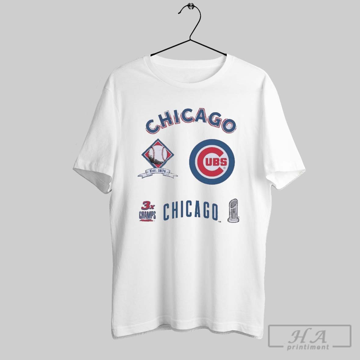 Official Chicago Cubs Defined 3x Champions T Shirt