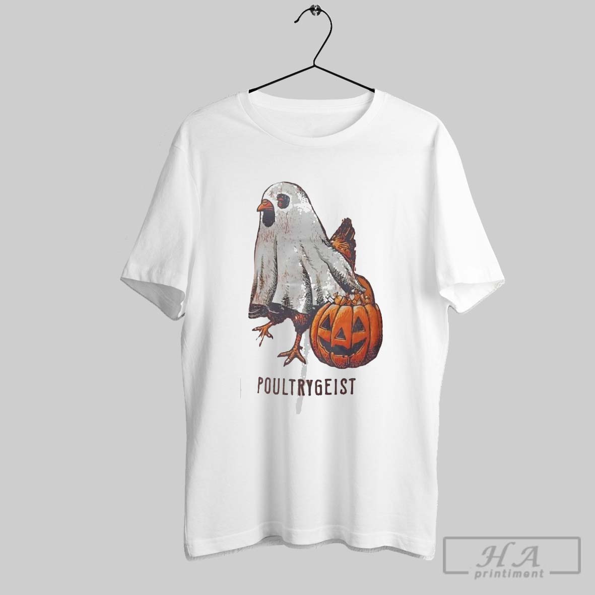 Official Chicken Ghost Trick Or Treat Poultrygeist Halloween Tee Shirt