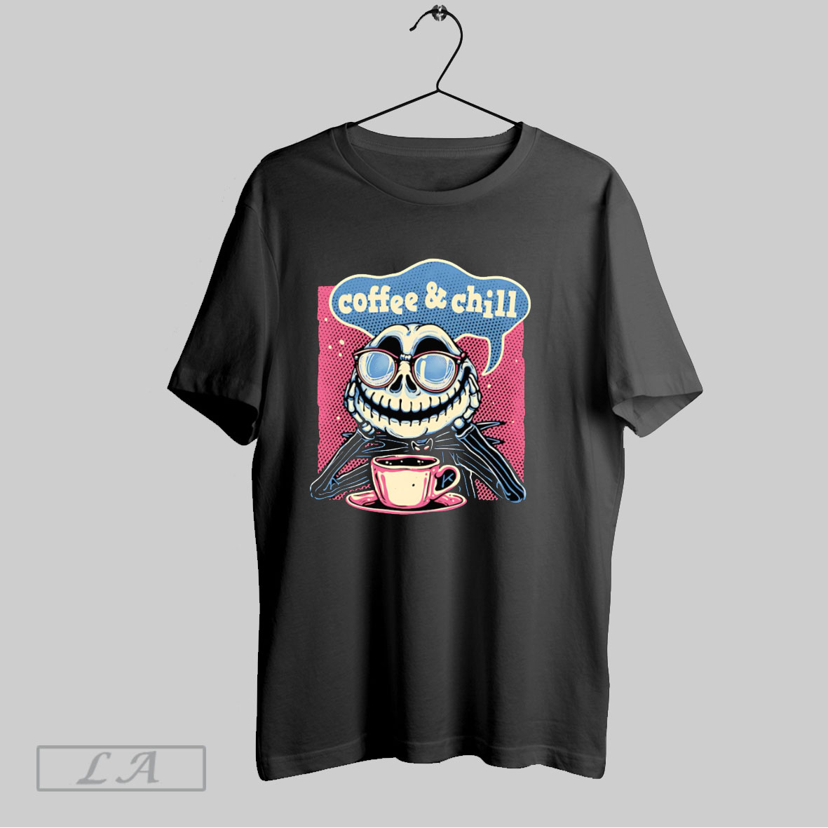Official Coffee And Chill Jack Skellington T Shirt Shirt