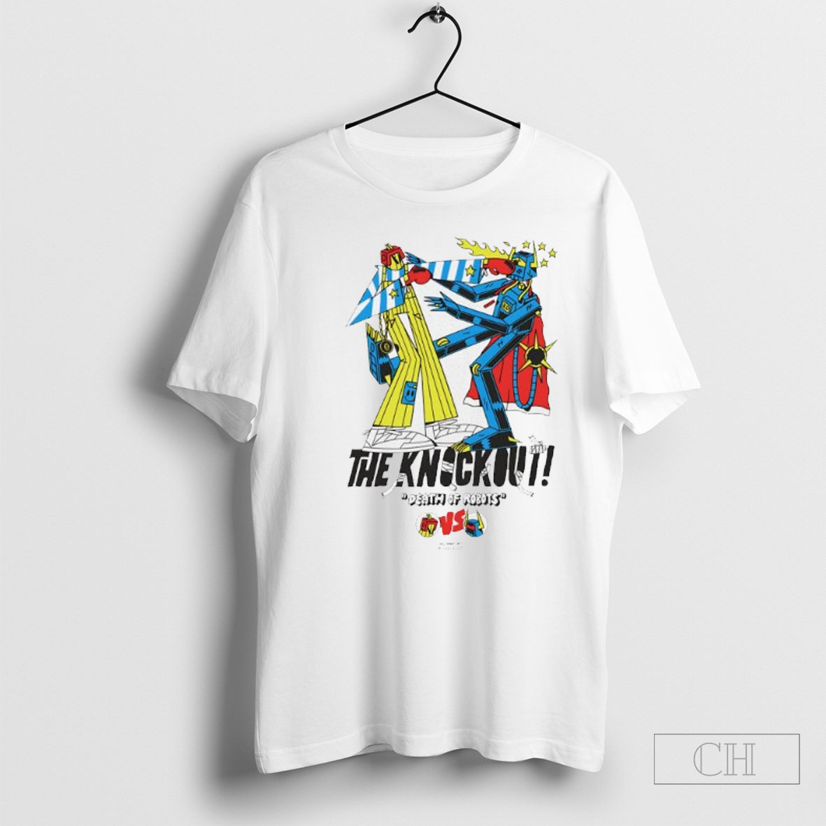 Official Death Of Robots The Knock Out Vintage Cartoon Shirt