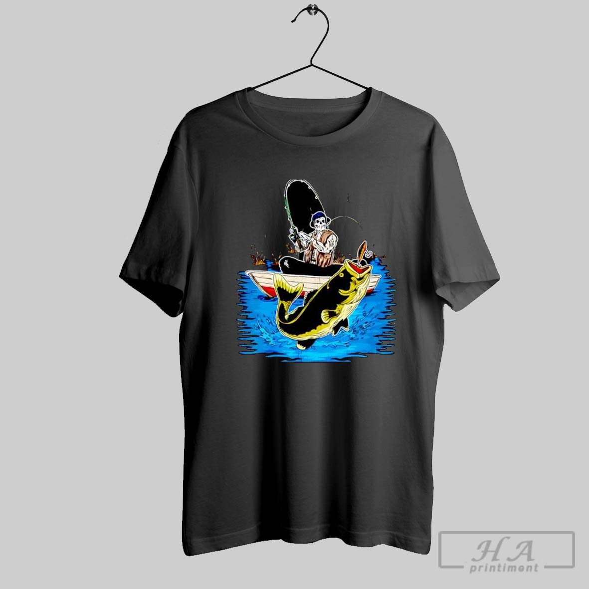 Official Fish On Skeleton Tee Shirt
