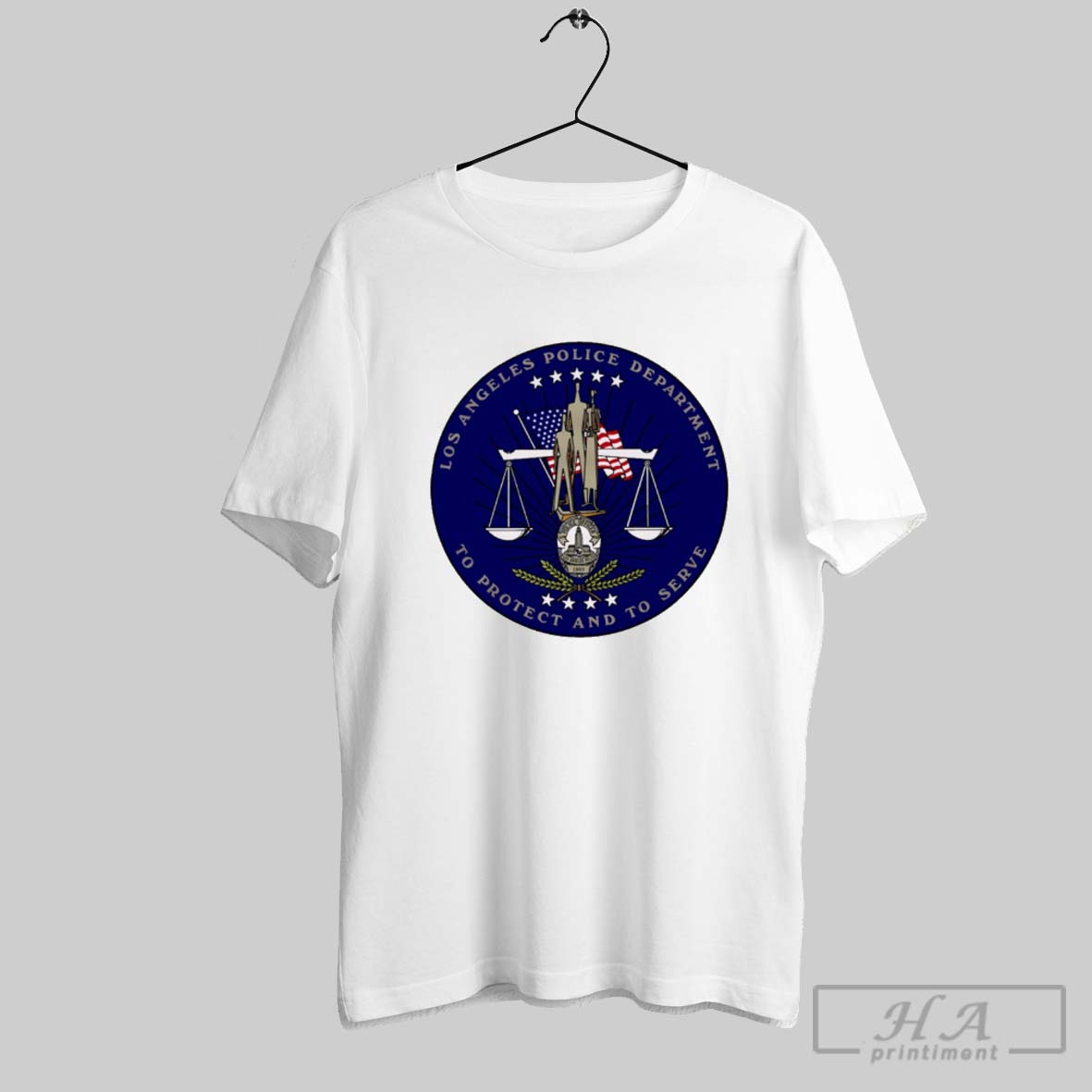 Official Flag Of The Los Angeles Police Department To Protect And To Serve Logo T Shirt Hoodie Sweater Long Sleeve And Tank Top