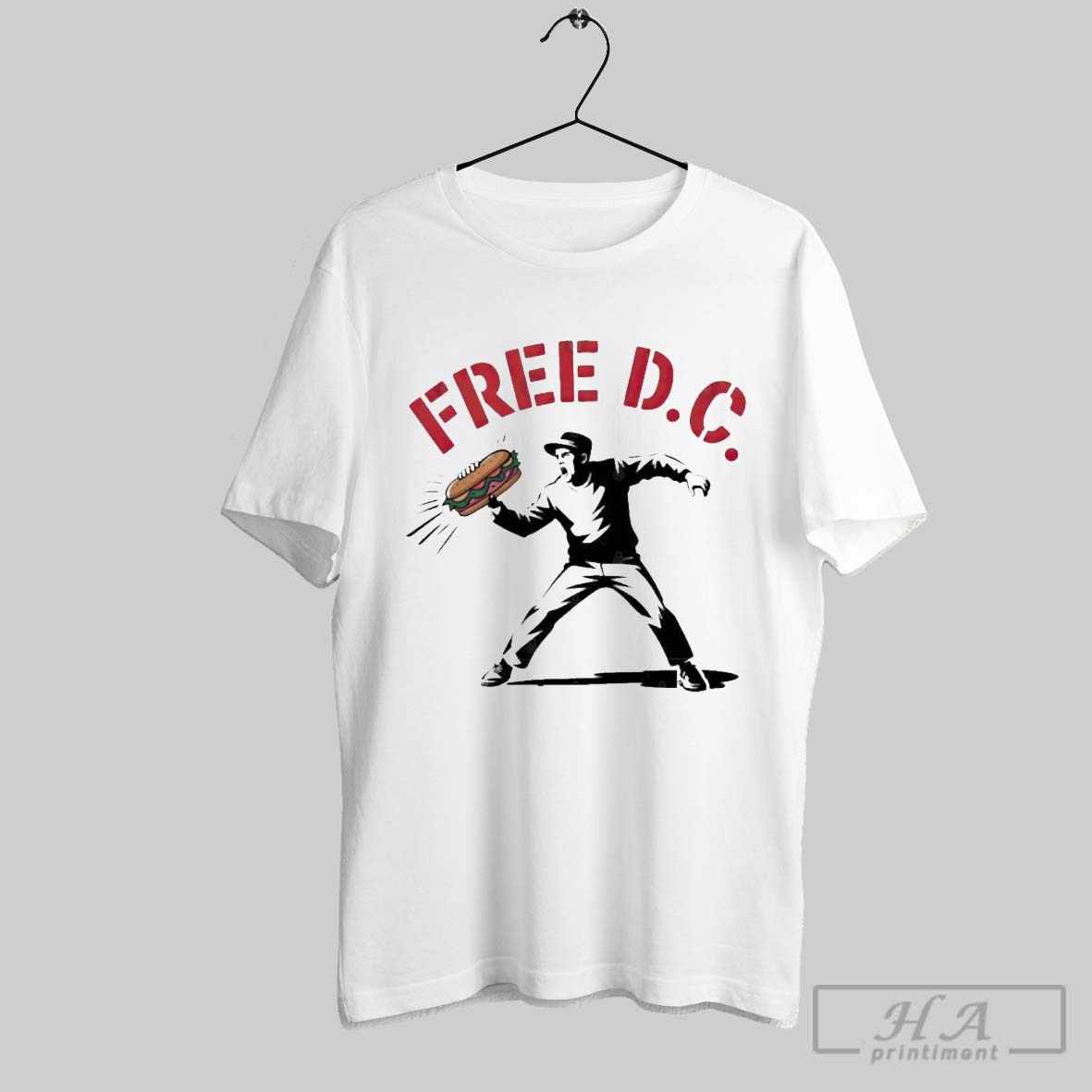 Official Free Dc Sandwich Thrower Activist Washington Dc Tee Shirt