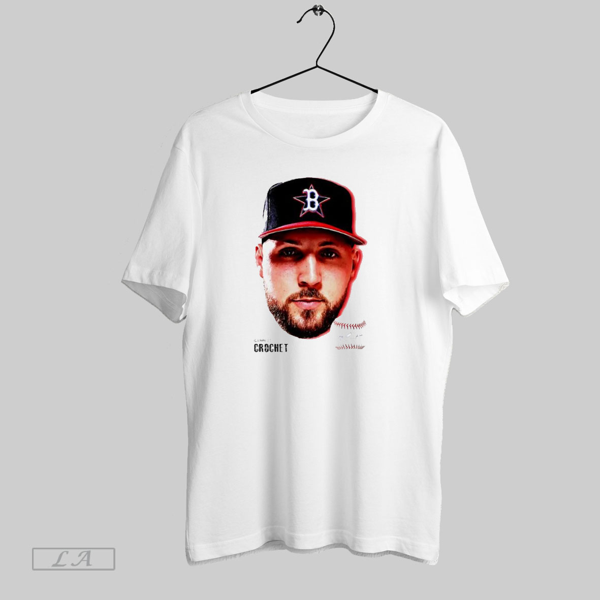 Official Garrett Crochet Boston Red Sox Baseball 2025 Ball Siganture Shirt