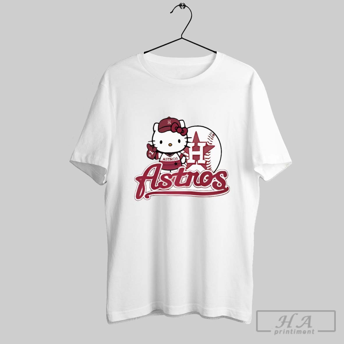 Official Hello Kitty Astros Baseball Tee Shirt