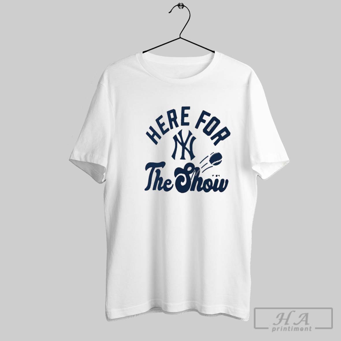 Official Here For New York Yankees Baseball The Show Mlb 2025 Logo T Shirt